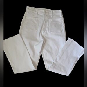 Mother Hustler Patch Pocket Ankle Fray Jeans